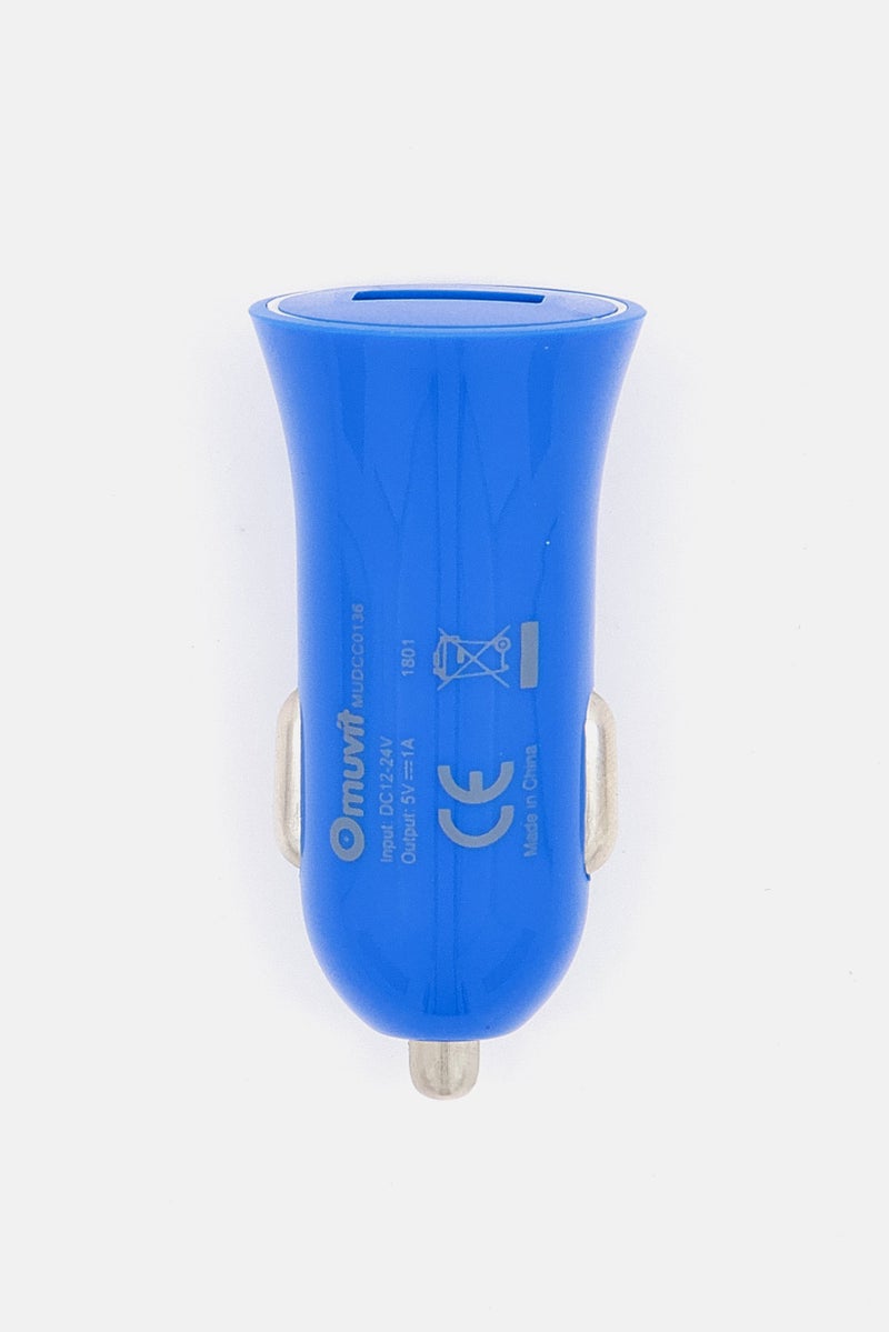 Muvit USB Car Charger 1A, Blue  - Image 2