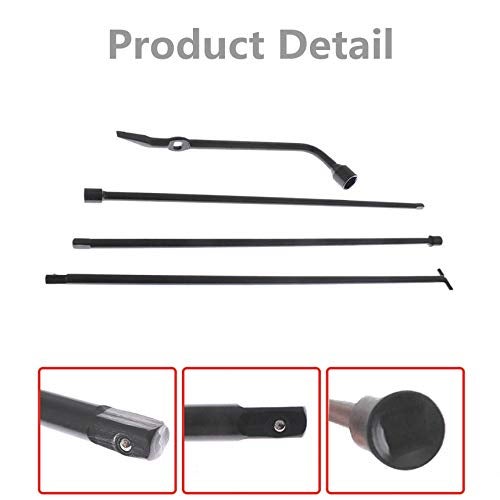 RainMan S Spare Tire Jack Tool Kit Lug Wrench Engine Spare Tire Lug Wrench Extension Jack Tool Kit Set Replacement for Frontier 2005-2014 - Image 3
