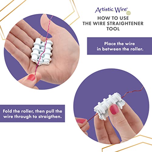 Beadalon Artistic Wire Tool, Nylon Wire Straightener, 3 Rollers - Image 3