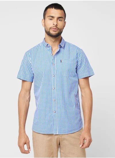 روبرت وود Check Short Sleeve Shirt