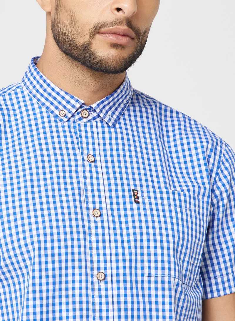 روبرت وود Check Short Sleeve Shirt