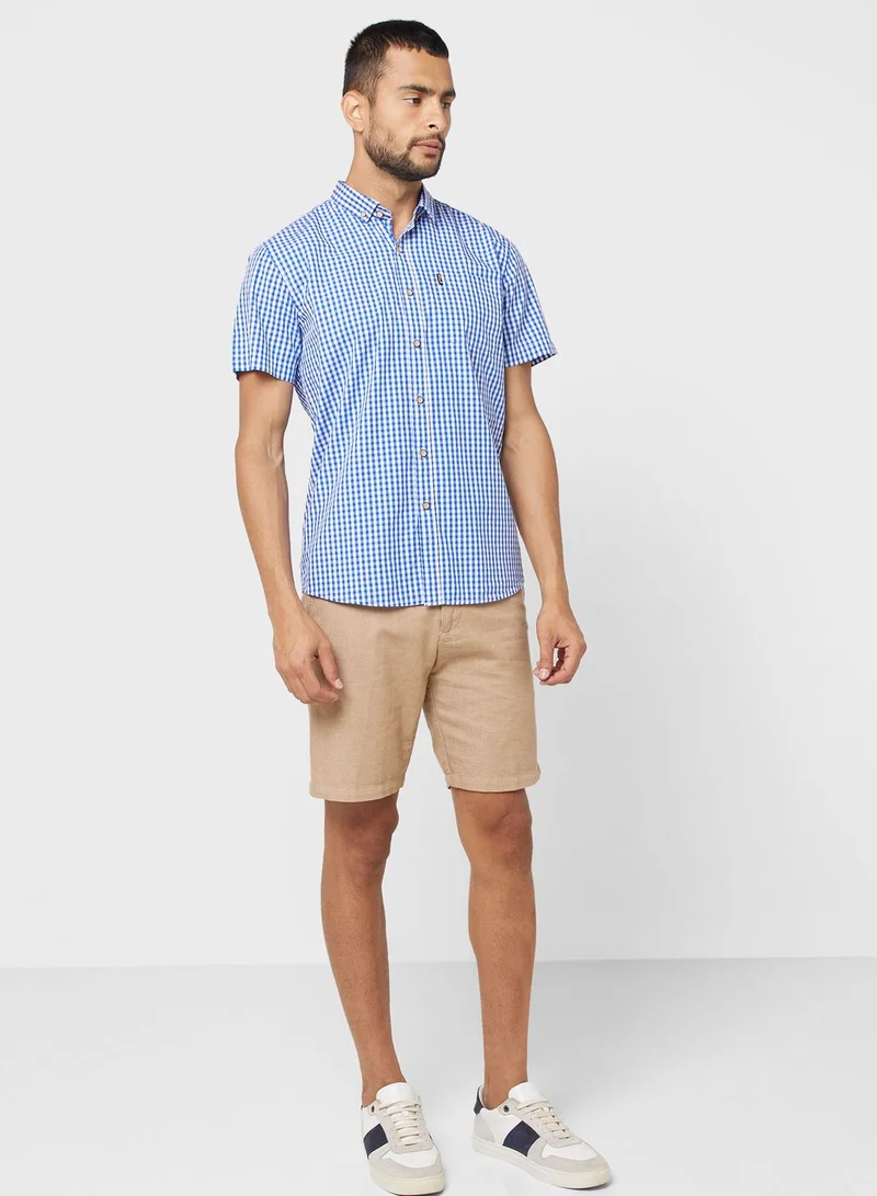 روبرت وود Check Short Sleeve Shirt