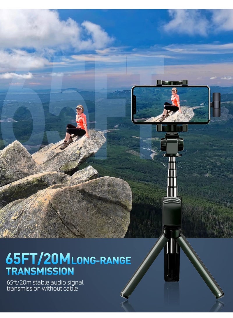 BORTONY 2 Pack Wireless Lavalier Microphones Clip On Microphones for iPhone iPad Crystal Clear Sound Quality for Recording Live Streaming YouTube Facebook TikTok - Image 4