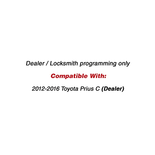 KeylessOption New Keyless Entry Remote Key Fob for 2012-2016 Toyota Prius C (HYQ12BDM 3BTN G) - Image 4