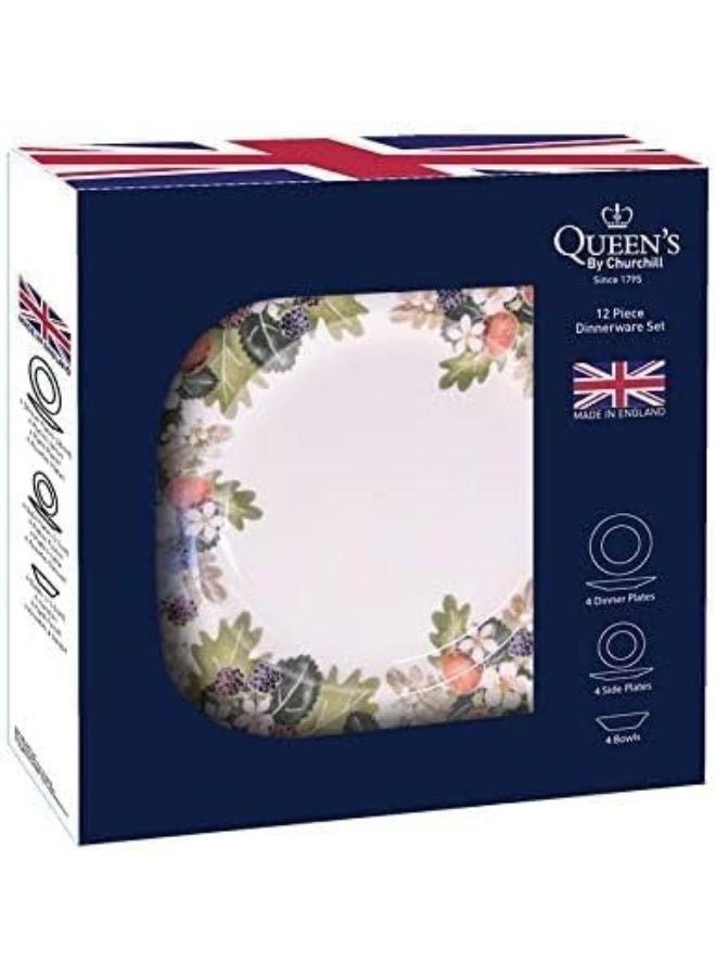 Churchill's Churchill Queen's Dinnerware 12 Piece Set, Strawberry Harvest, Made In England - Image 5