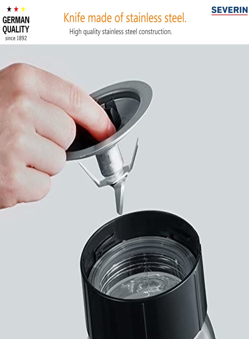 Severin,Stand Mixer & Jug Blender 1.5L with 550 W of Power SM 3718, Black - Image 5
