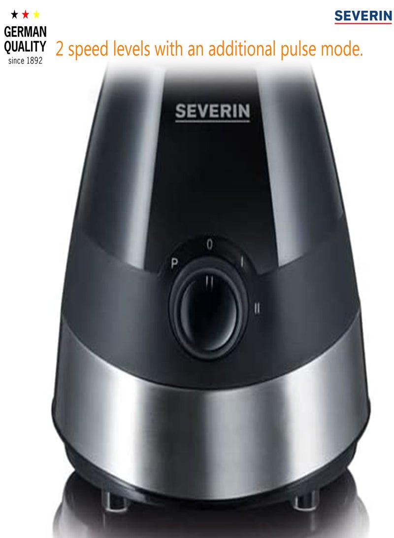 Severin,Stand Mixer & Jug Blender 1.5L with 550 W of Power SM 3718, Black - Image 4