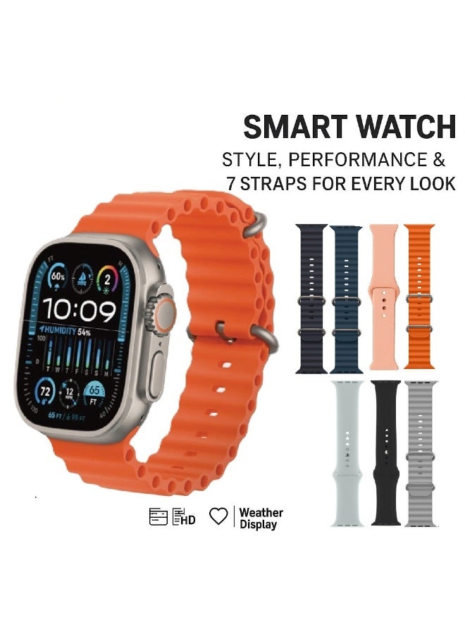 Smart watch ULTRA 4 Multi-Function with 49MM Full Screen 7+1 Design-Multicolour - Image 3