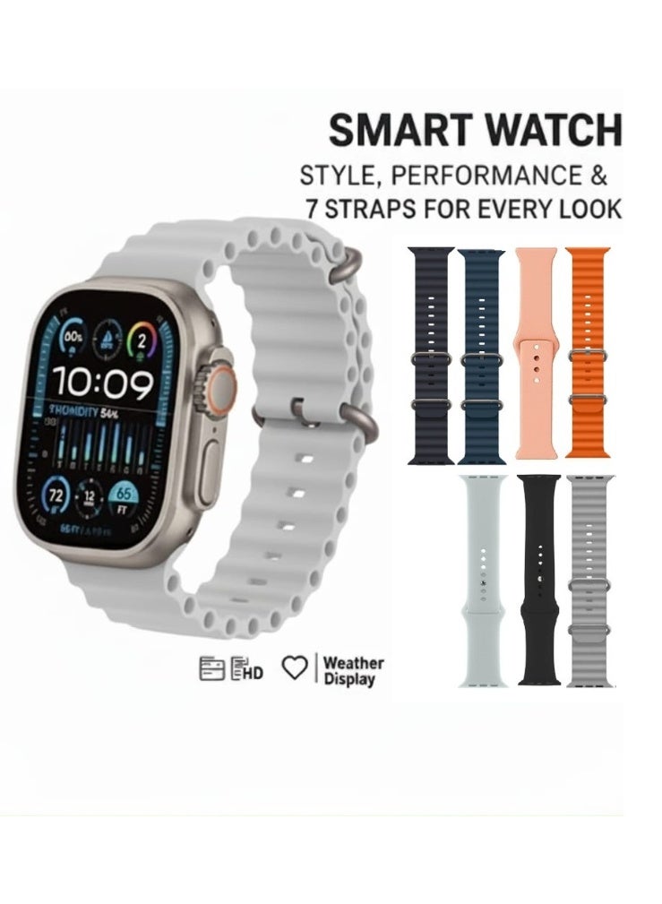 Smart watch ULTRA 4 Multi-Function with 49MM Full Screen 7+1 Design-Multicolour - Image 1