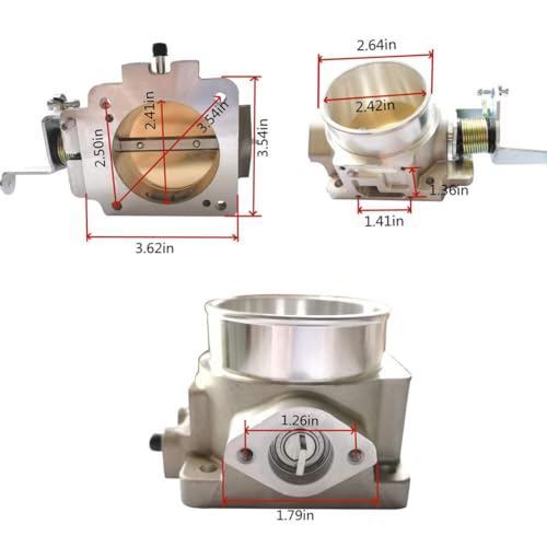 HJSIUTV Replace 1724 62mm Throttle Body compatibility with 1991-2003 Wrangler Cherokee 4.0L YJ TJ XJ ZJ WJ High Flow Power - Image 3