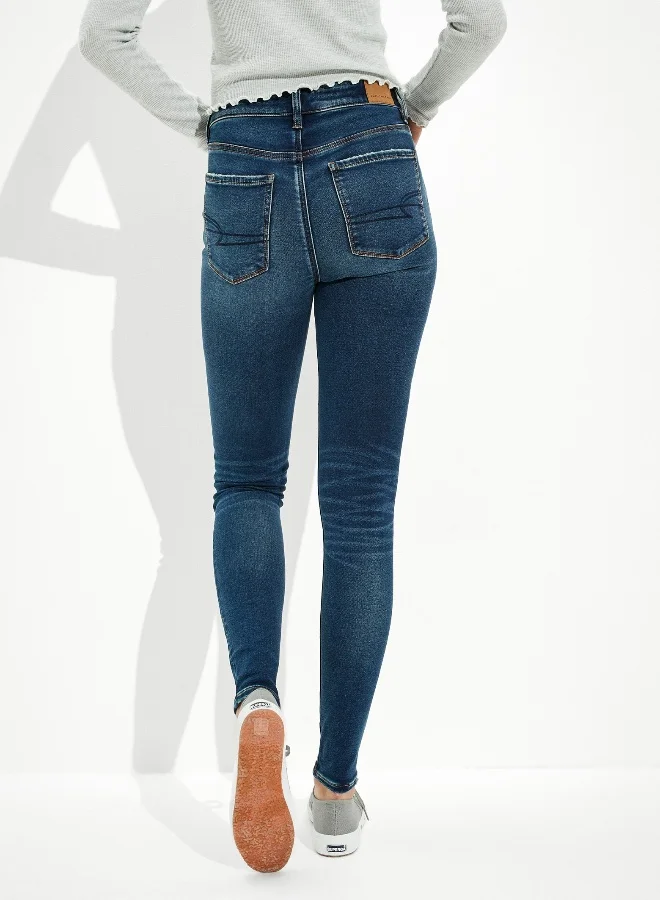 American Eagle  AE Ne(x)t Level Soft Knit Ripped High-Waisted Jegging  | Best Price UAE