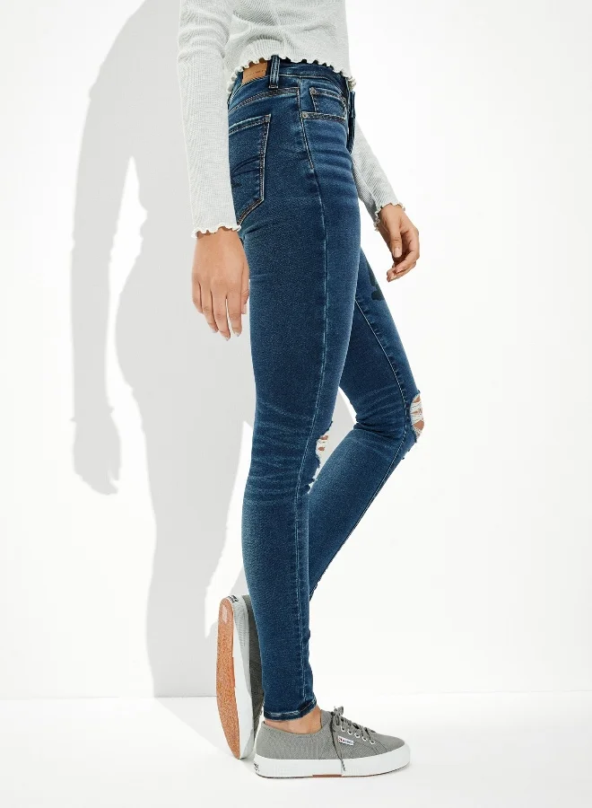 American Eagle  AE Ne(x)t Level Soft Knit Ripped High-Waisted Jegging  | Best Price UAE