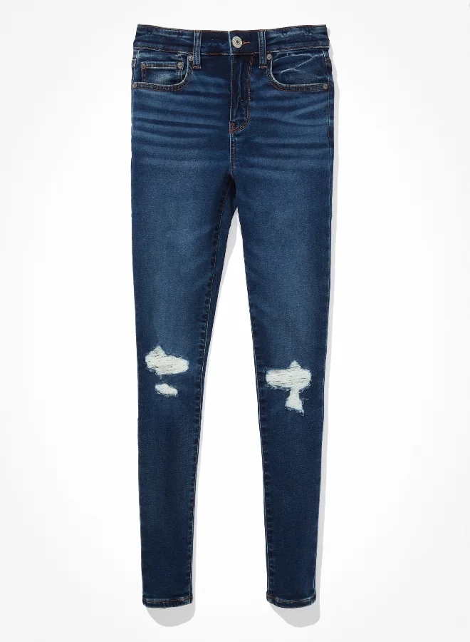 American Eagle  AE Ne(x)t Level Soft Knit Ripped High-Waisted Jegging  | Best Price UAE