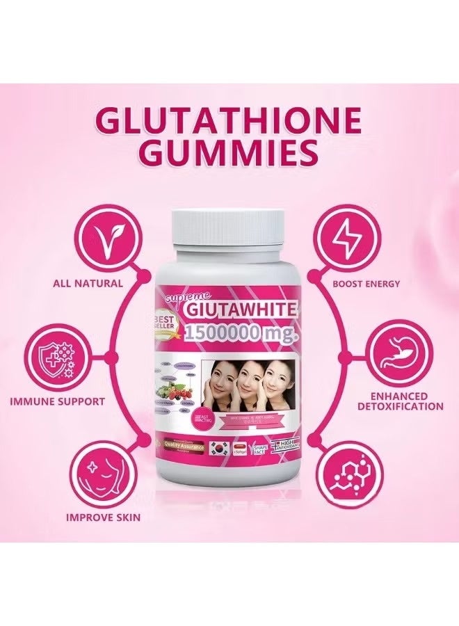 Gluta White Supreme Gluta White Capsules – Skin Lightening, Anti-Pigmentation & Collagen Booster – Fast Acting - Image 3