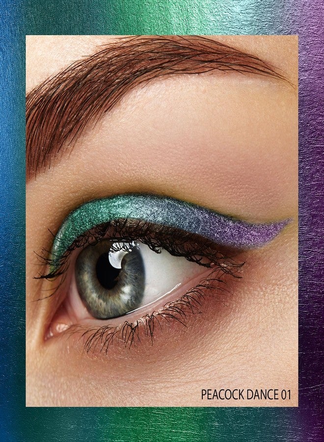 Facescanada FACES CANADA Magneteyes Pro Holographic Eyeliner - Peacock Dance 02, 0.25g | Multichrome/Duochrome Eyeliner | Metallic & Shimmer Finish | Longlasting | Waterproof & Smudgeproof - Image 2