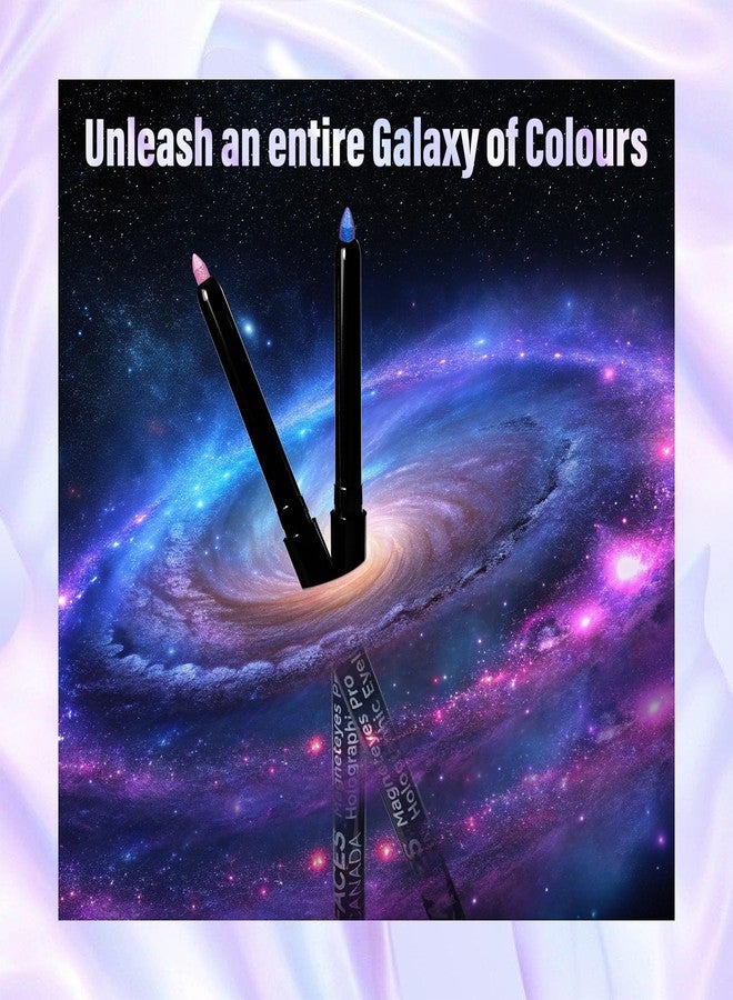 Facescanada FACES CANADA Magneteyes Pro Holographic Eyeliner - Peacock Dance 02, 0.25g | Multichrome/Duochrome Eyeliner | Metallic & Shimmer Finish | Longlasting | Waterproof & Smudgeproof - Image 3