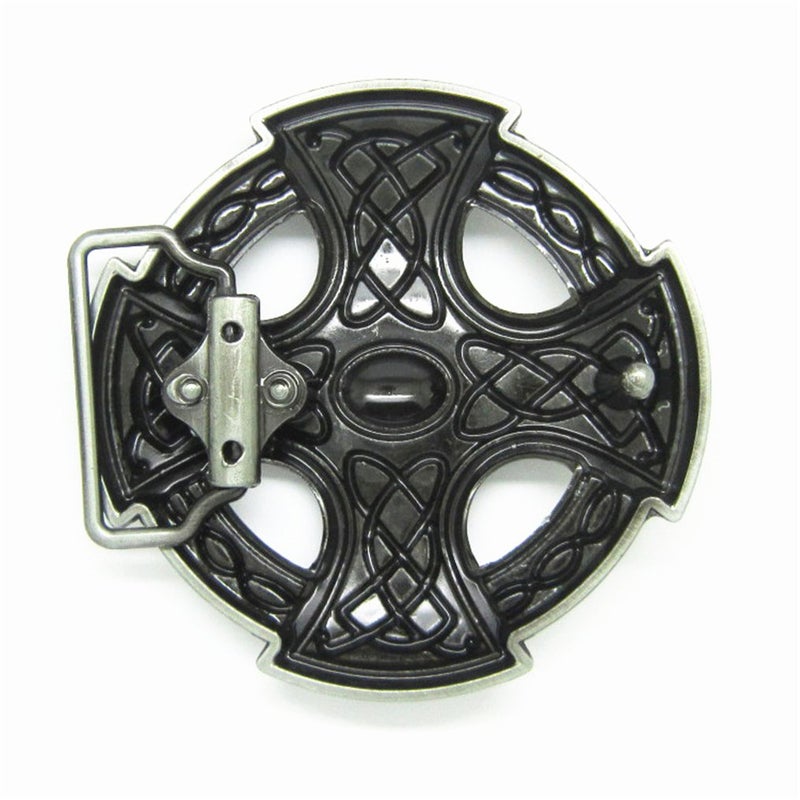 MASOP VOGU MASOP Round Celtic Cross Knot Belt Buckle Vintage Retro Keltic Germanic Belt Buckles - Image 2