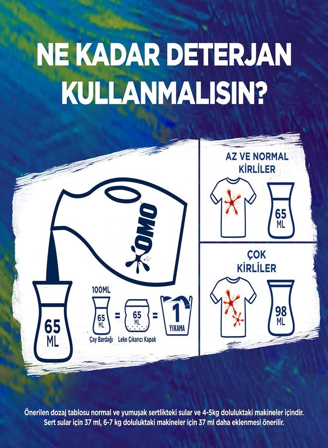 Omo مسحوق غسيل أومو السائل النشط قوة باردة للملابس البيضاء والألوان 1690 مل - Image 4