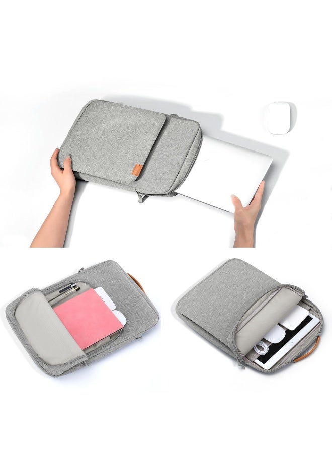 12.9-13.3 Inch Tablet Sleeve Bag Compatible with iPad Air 13 inch(M3/M2) 2025/2024 iPad Pro 13 inch 2024, S10+ 12.4 inch 2024/iPad Pro 12.9 M2 2022/2021/2020 Surface Laptop Go 12.4" Galaxy Tab S7+S8+/S9+/S9FE+ 12.4" 2022/2023 Handle Carrying Case with Shoulder Strap - Image 5