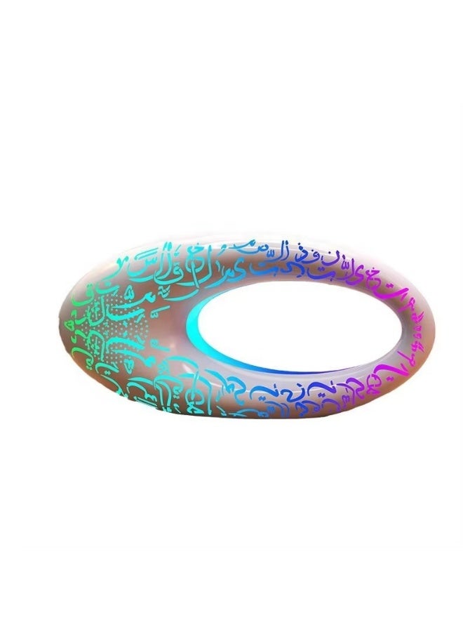 لاكوز مكبر صوت بلوتوث لاسلكي بتصميم فانوس سحري، مزود بإضاءة LED RGB بزاوية 360 درجة، مصباح ليلي مزخرف محمول مع تحكم باللمس، مثالي للمنزل والحفلات والأماكن الخارجية، لون ذهبي - Image 1