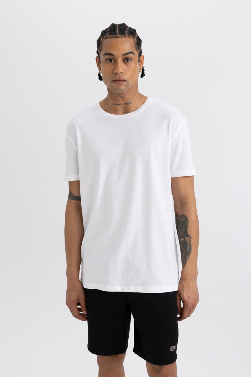 DeFacto Man DeFactoFit Standard Fit Crew Neck Printed T  - Image 3