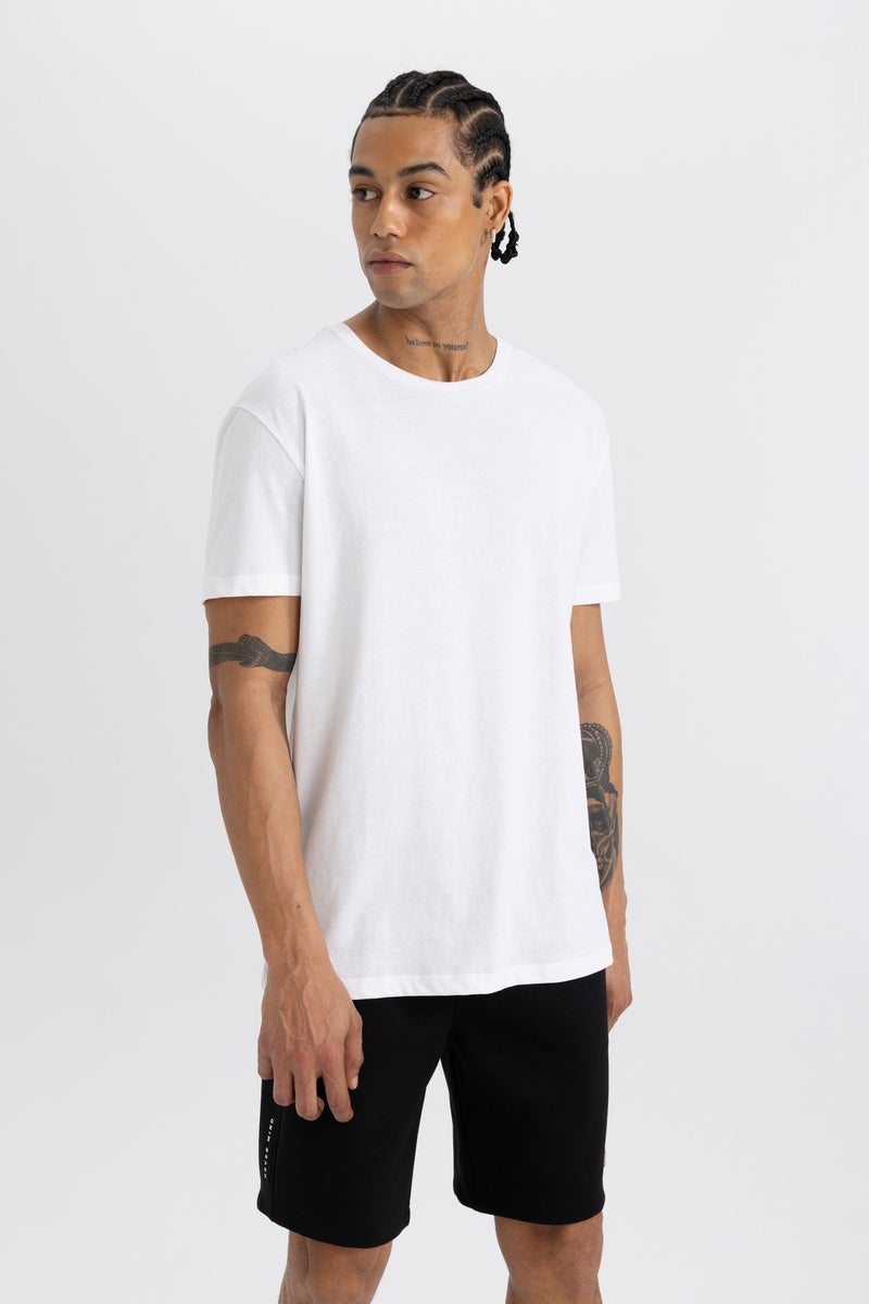 DeFacto Man DeFactoFit Standard Fit Crew Neck Printed T  - Image 1