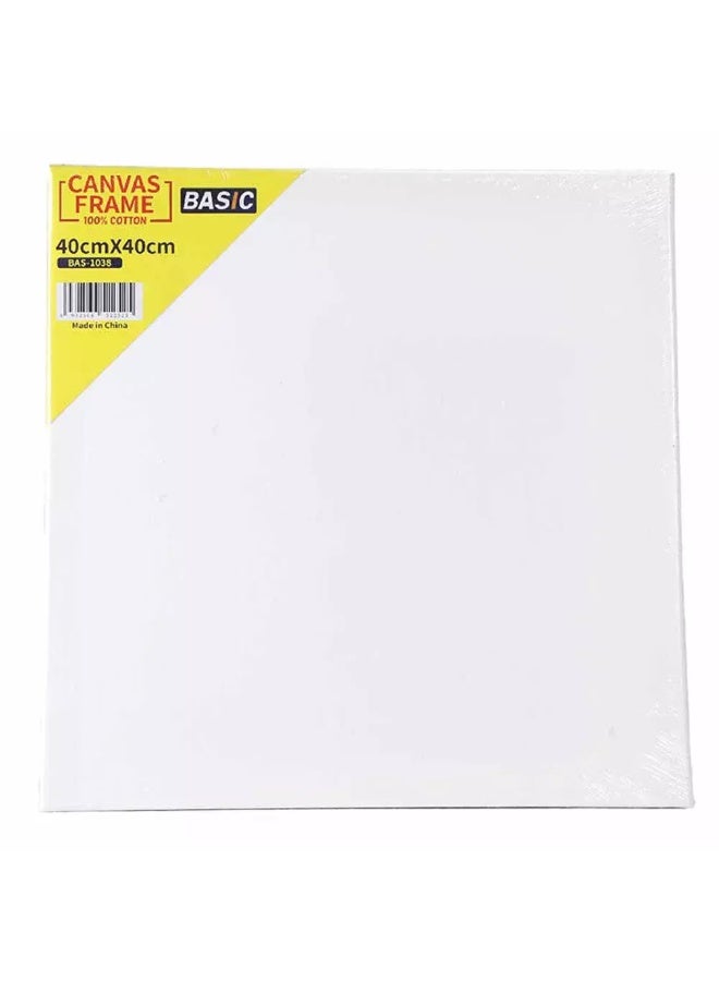 Basic Canvas Frame, Square shape, 40x40 CM - White - Image 3
