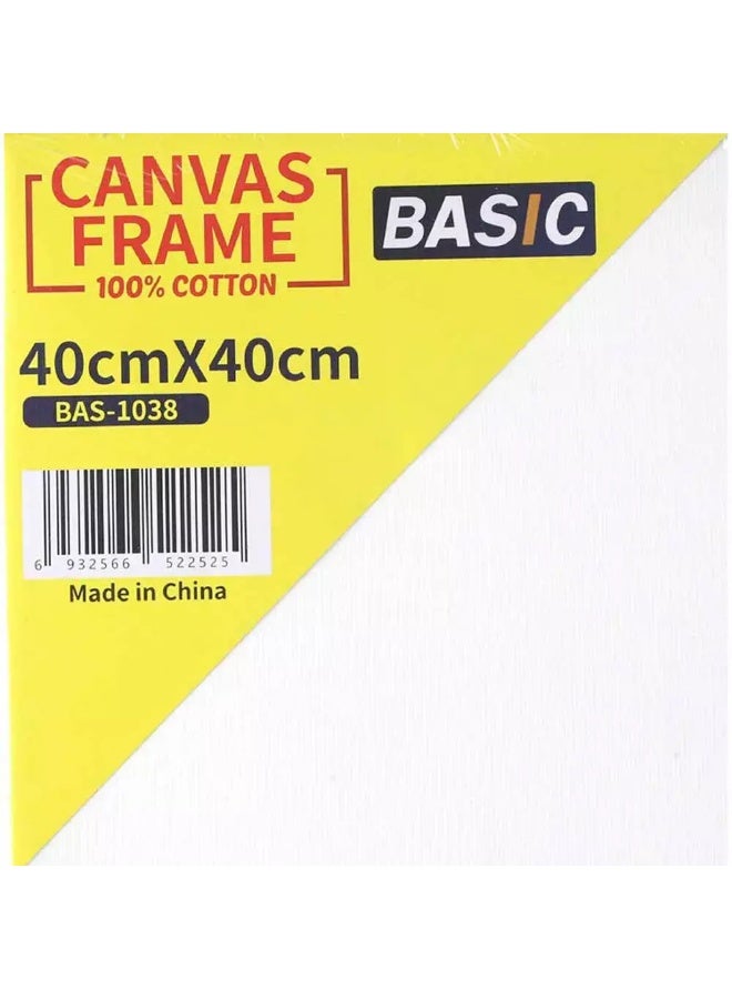 Basic Canvas Frame, Square shape, 40x40 CM - White - Image 2