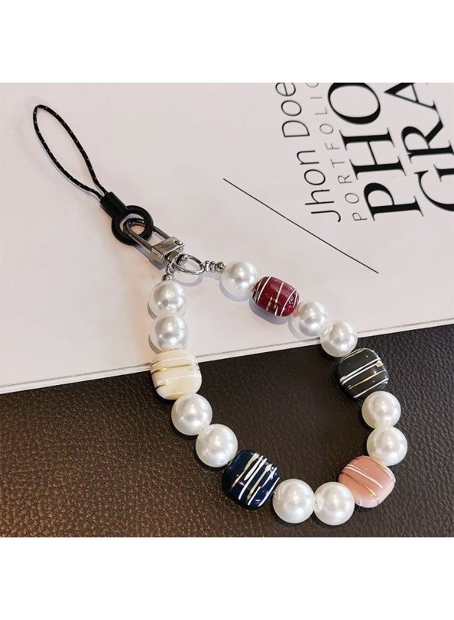 NIBEMINENT Phone Charm/ Chain Strap for Women Girls, Cartoons Adorable Bear Cell Phone Case Lanyard Wrist Strap