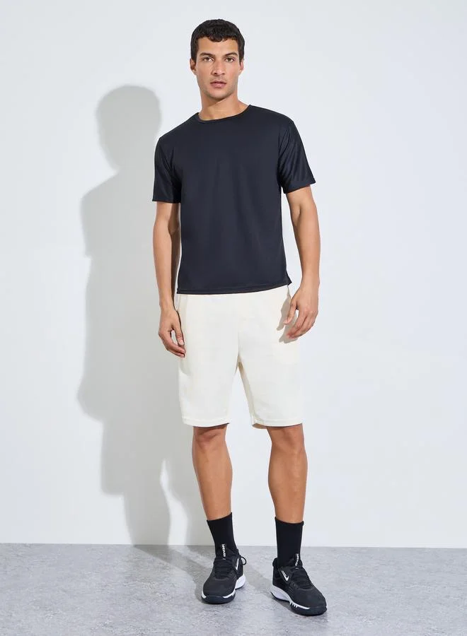 ستايلي اكتيف Men Black Regular Fit Training T-Shirt