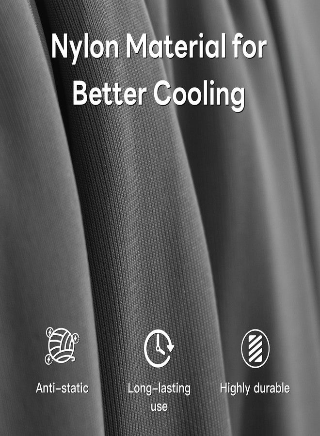 NEXHOME PRO Cooling Comforter, Queen Size, Double Sided, All Season, Silk Smooth, Breathable & Lightweight, 90"x90", Grey - Image 5
