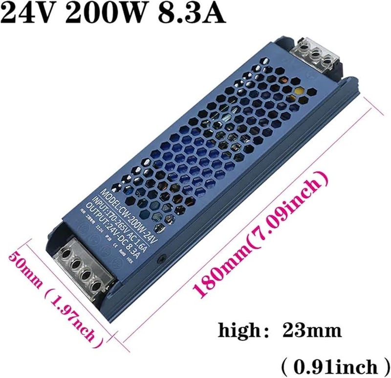 200W LED Driver Power Supply AC170 265V to DC24V for LED Strips Lighting - Image 3