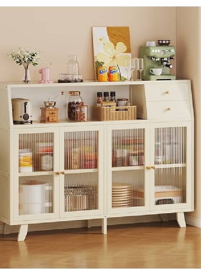 إن كي أكس خزانة مطبخ خشبية حديثة للتخزين مع أرفف لغرفة المعيشة والمطبخ - Image 2