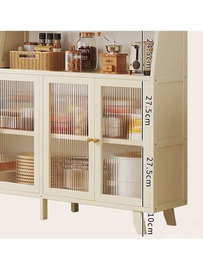 إن كي أكس خزانة مطبخ خشبية حديثة للتخزين مع أرفف لغرفة المعيشة والمطبخ - Image 4