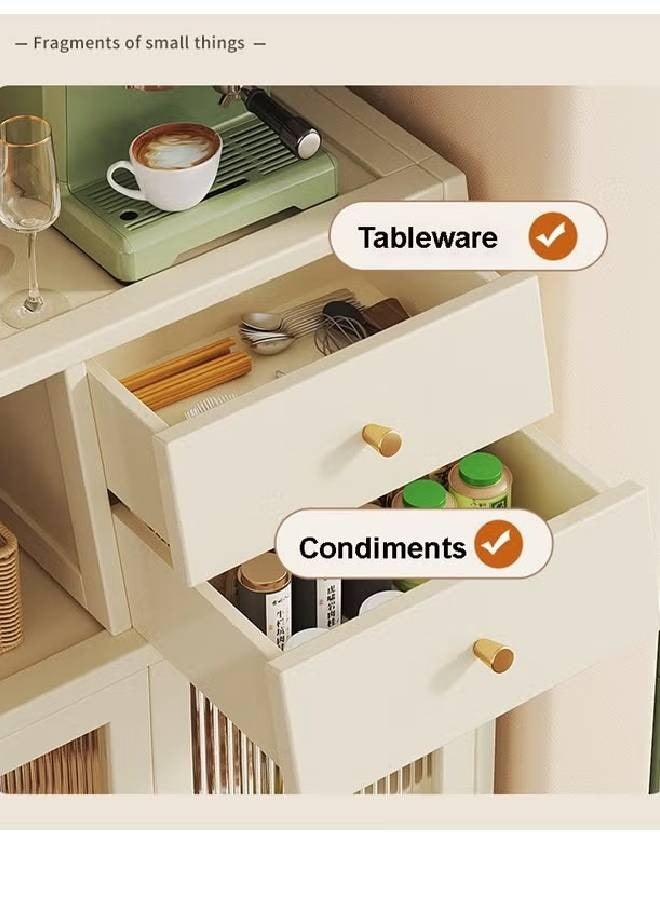 إن كي أكس خزانة مطبخ خشبية حديثة للتخزين مع أرفف لغرفة المعيشة والمطبخ - Image 5