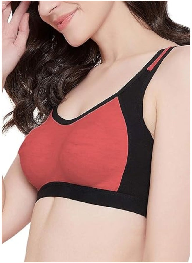 Love Bell Love Bell Women's Low Impact Sports Bra with Racerback - Double Layered Active Bra - Ladies Tank Top for Yoga - Training Bra - Sporty Crop Top  - Image 3