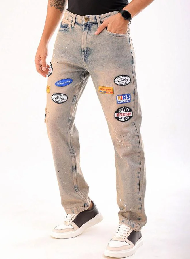 The Indian Garage Co  Men Straight Fit Mid Rise Jeans for Men | Best Price UAE