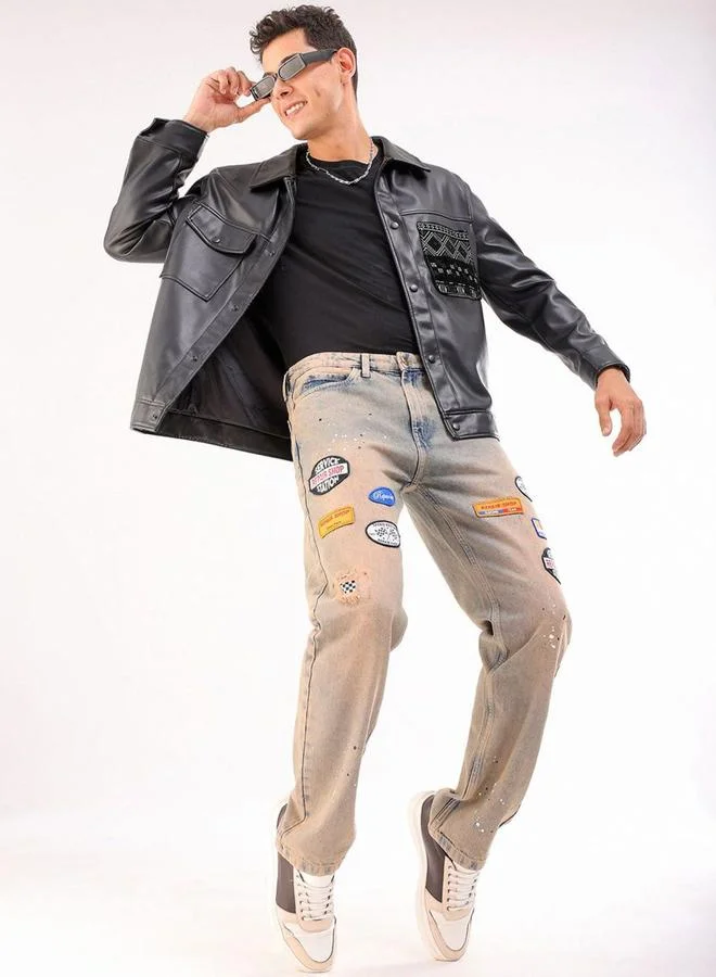 The Indian Garage Co  Men Straight Fit Mid Rise Jeans for Men | Best Price UAE