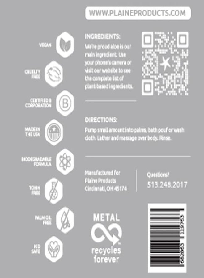 Plaine Products Refillable Unscented Body Wash, 16 oz (Refill (without pump)) - Image 2