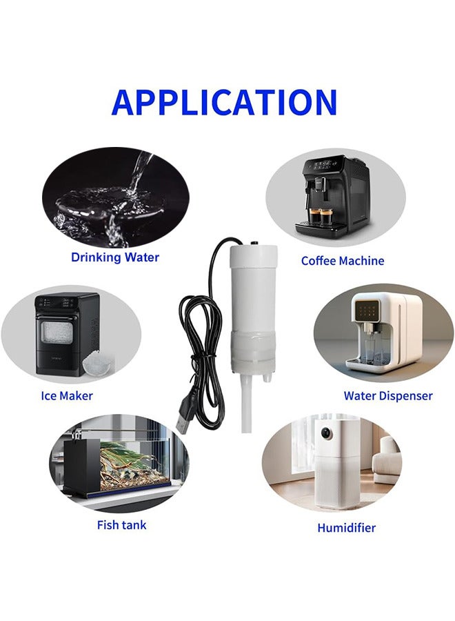 مضخة كهربائية صغيرة محمولة بطول 1.6 متر تعمل بالتيار الكهربائي تعمل بالشفط التلقائي لتعبئة المشروبات المصنوعة منزليًا ومجموعة مضخة نقل المياه الخاصة بمشروبات ميد كومبوتشا والقهوة - Image 2