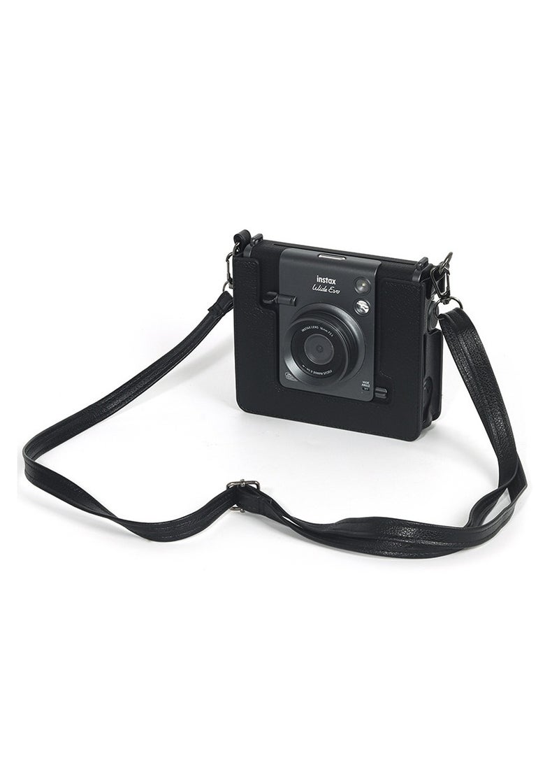 General ‘Classic PU leather case for Fujifilm Mini EVO - with removable front cover, charging slot and adjustable shoulder strap’  - Image 3
