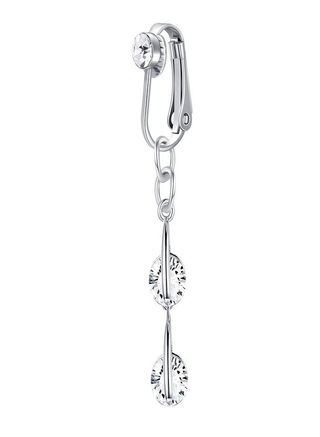 QWALIT Fake Belly Ring Clip on Button Rings Piercing - Image 1