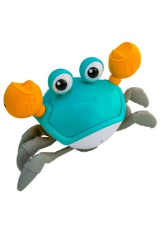 UKR Crawling Sensory Musical Crab Toy – Light-Up Walking Crab for Babies & Toddlers | Obstacle-Avoiding Toy for 3-12 Months | Interactive Crawling Crab with Music & Lights | Perfect Tummy Time Toy for Infants | Educational Sensory Play for Toddlers – Blue - pzsku/ZE947FA3ADFC7F2D0953AZ/45/_/1699450117/b77a9d1f-5f42-4a10-8ac9-b56627f82cfc