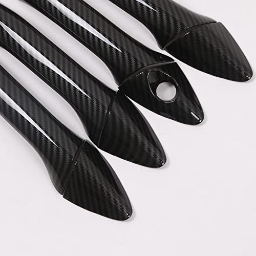 WZXDAUTO Carbon Fiber Print Doors Handle Cover 8pcs for Hyundai Elantra 2012-2016 Left Hand Drive Car, Decoration and Protection for Handle of Car - Image 3