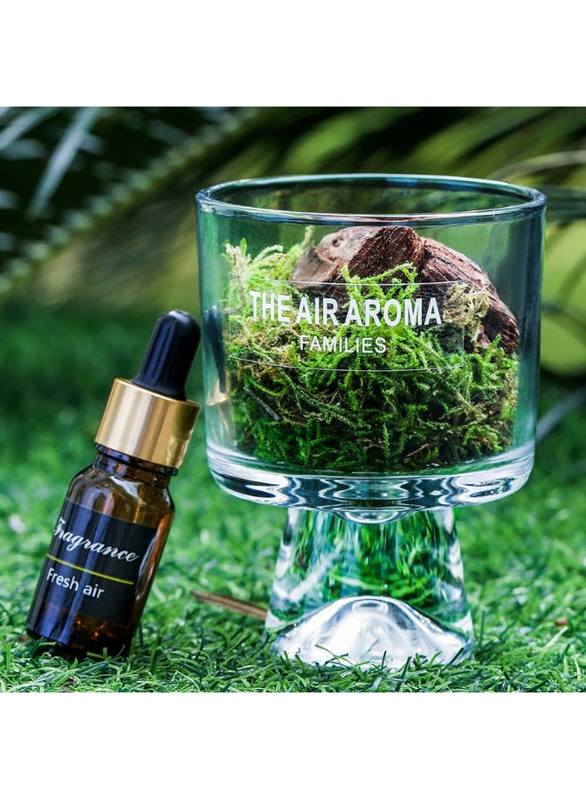 LONGFINE Pine Moss Expanded Fragrance Cup Forest Series Fire Free Aromatherapy Home Long lasting Aromatherapy (Ebony Sandalwood) - Image 3