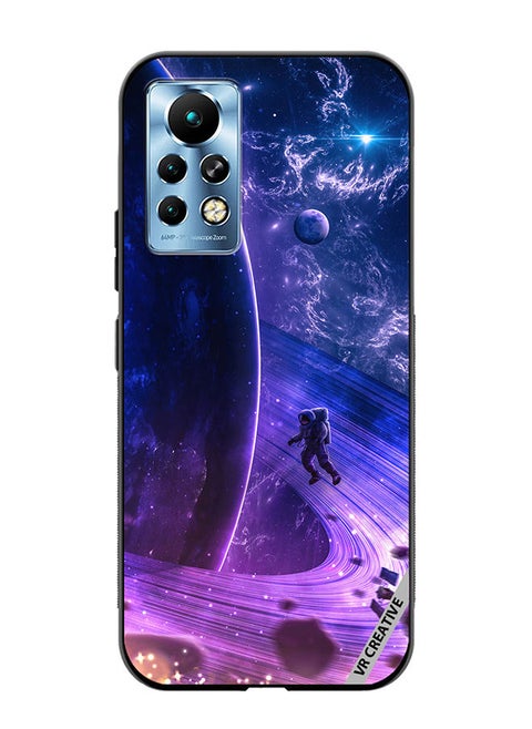 Protective Case Cover For Infinix Note 11 Pro Galaxy Space Digital Design Multicolour