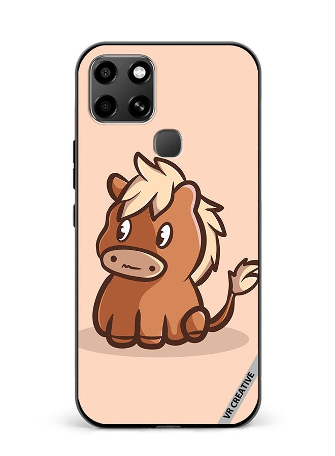 VR CREATIVE Protective Case Cover For Infinix Smart 6 Horse Cartoon Design Multicolour - Image 1