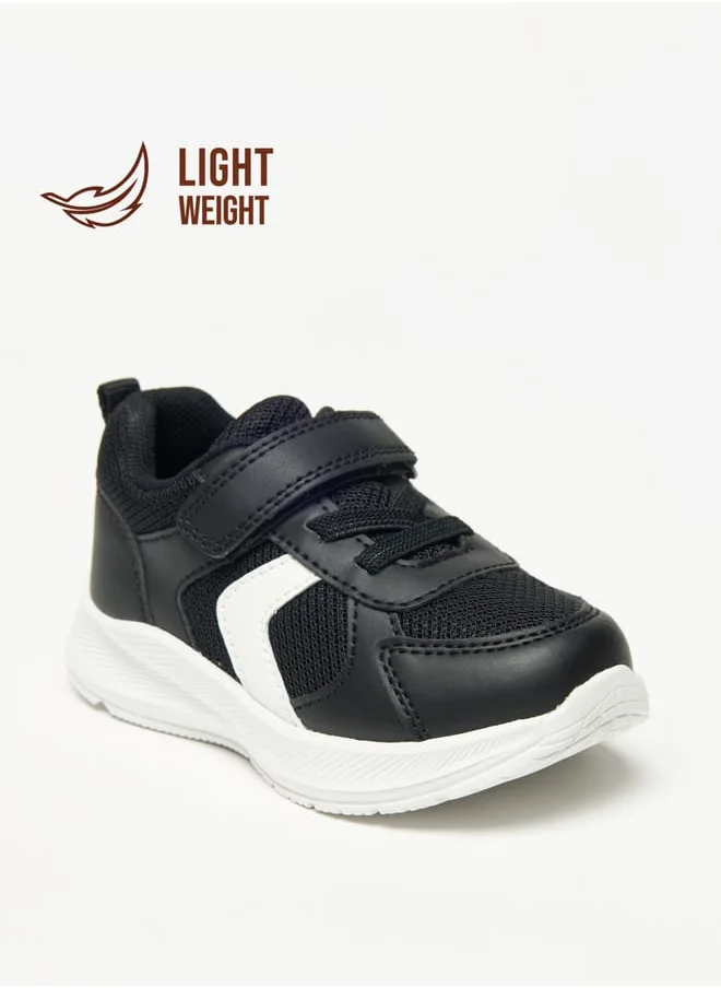 Barefeet Panelled Lightweight Sneakers with Hook and Loop Closure