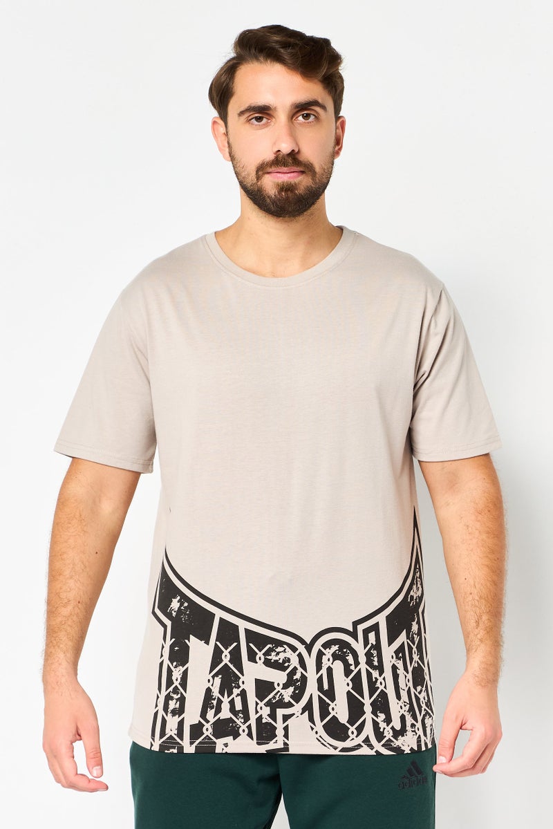 TapouT تي شيرت رياضي للرجال بأكمام قصيرة مناسب للخارج، رمادي - Image 1