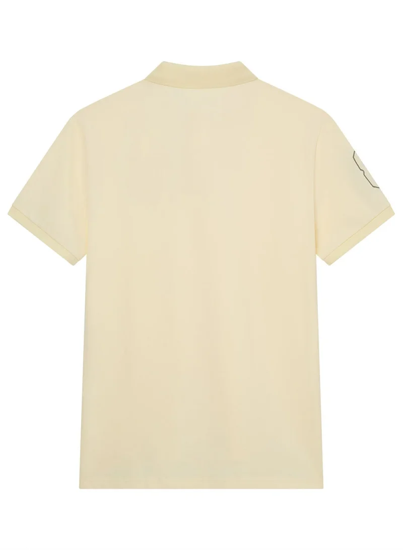 GIORDANO  Men’s Slim Fit 3D Lion Embroidery Lycra Pique Polo for Men | Best Price UAE